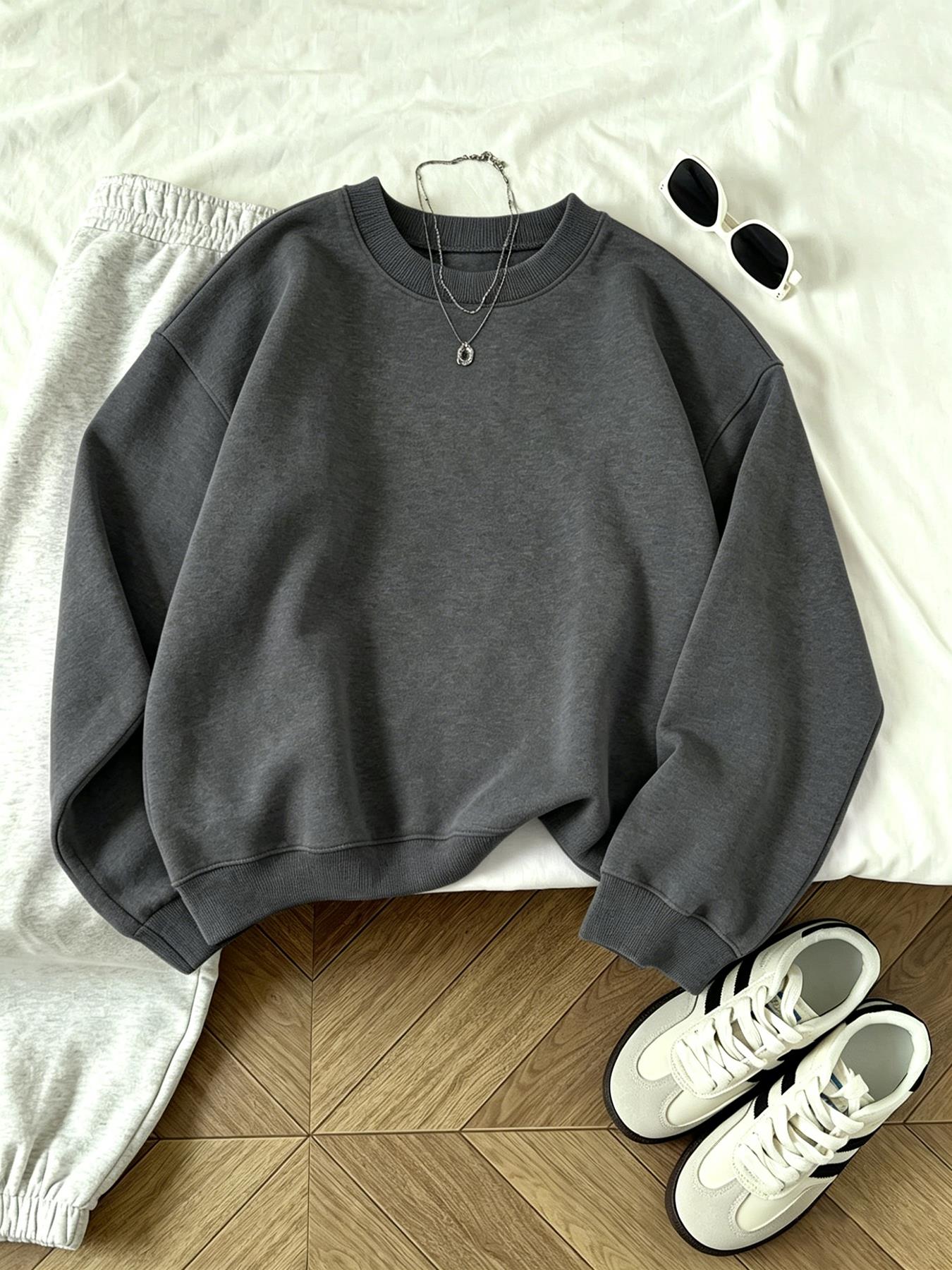 Winter Clothing On Sale Women'S - Sweatshirt Wanita Kasual O-Neck Model Baru,