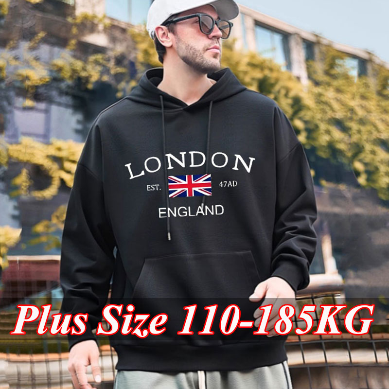 Winter Clothing London - Hoodie Cetak Fashion London untuk Pria