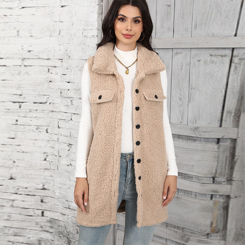 Winter Clothing On Sale Women'S - Rompi Bulu Domba Wanita Model Klasik,