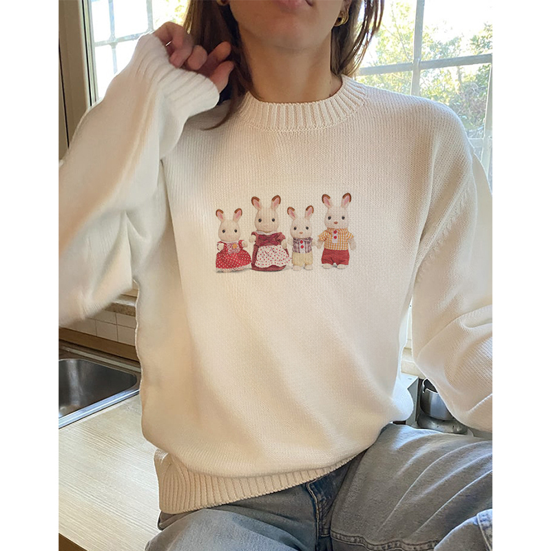 Winter Clothing Cute - Sweter Musim Semi sweter rajutan Pullover