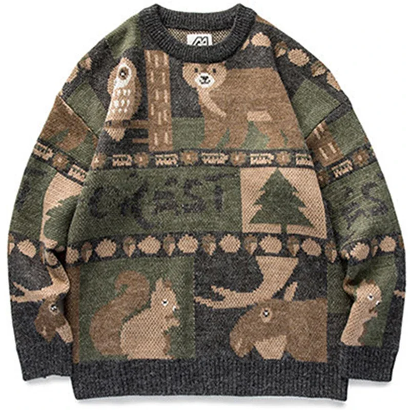 Winter Clothing Cute - Y2k Sweater rajut Jepang Pria Wanita,