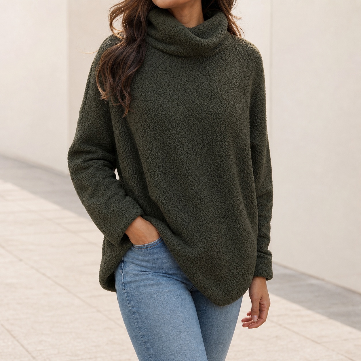 Winter Clothing On Sale Women'S - Sweater Wanita Musim Dingin Kerah Tinggi