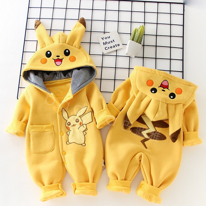 Winter Clothing Cute - Piyama Bayi Monster Saku Kartun Pakaian