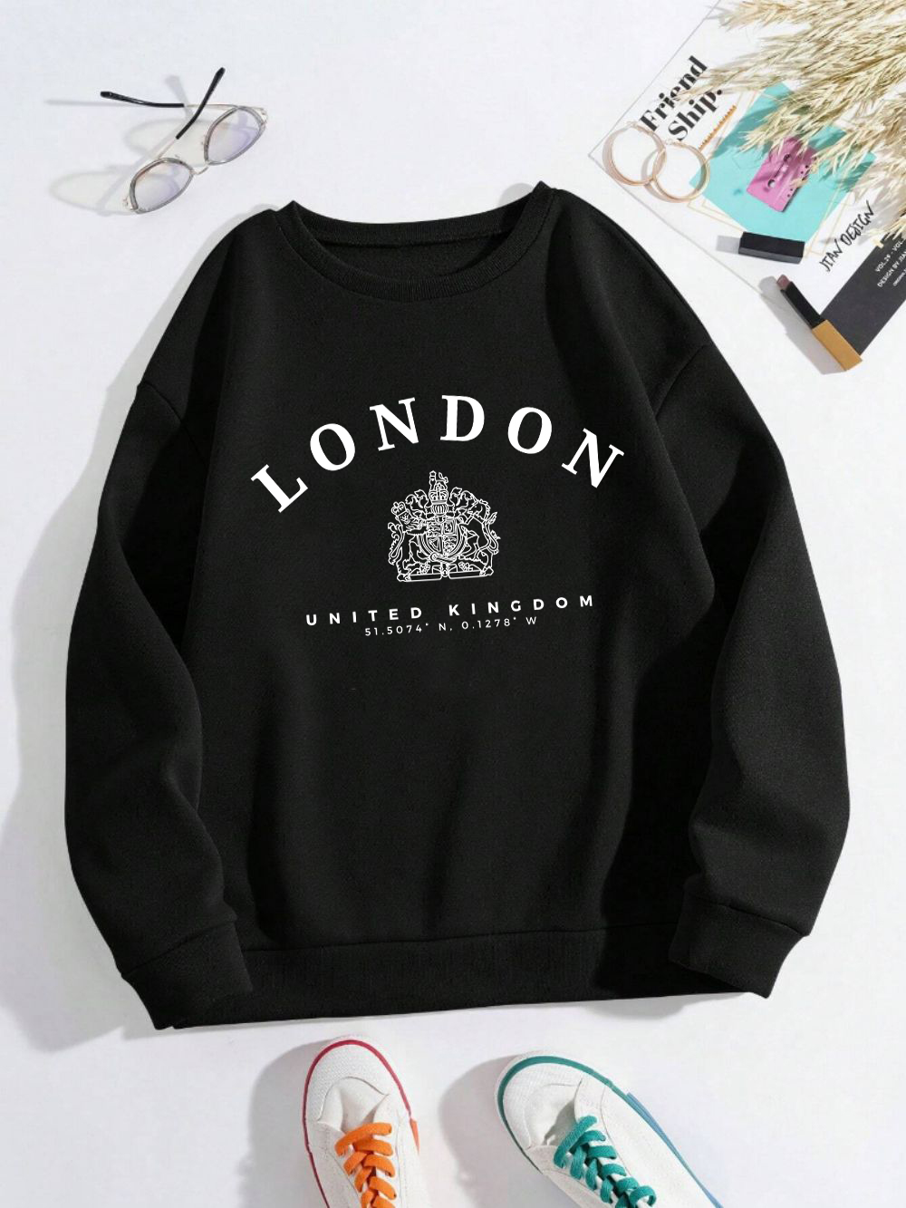 Winter Clothing London - London Uk Royal Badge Print Wanita