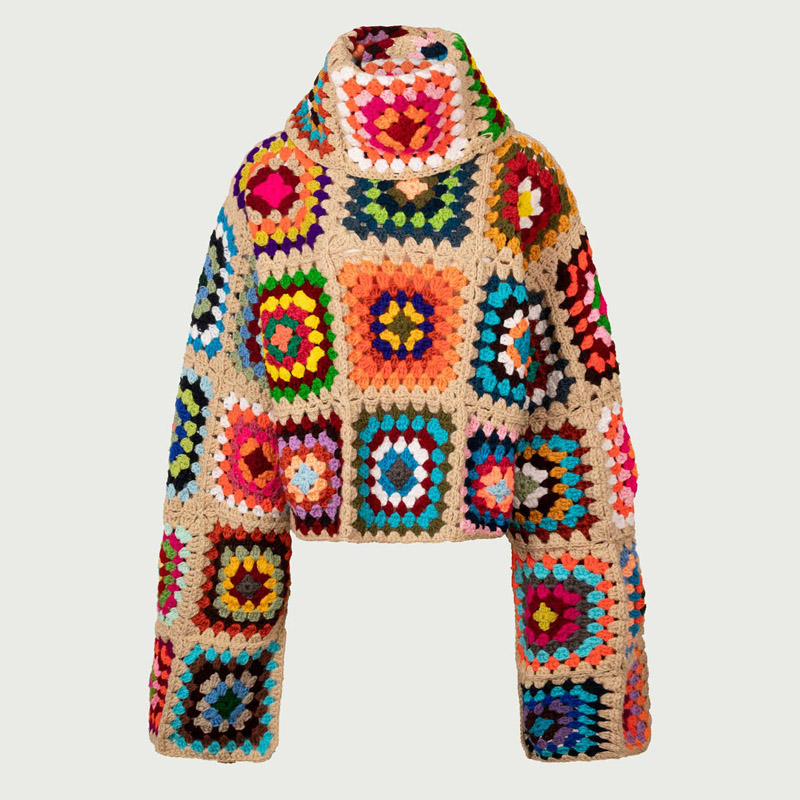 Sweater Rajut Warna-warni Gran - Winter Clothing Cute ulasan dan harga
