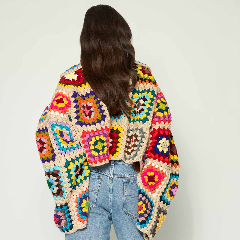 Sweater Rajut Warna-warni Gran - Winter Clothing Cute ulasan dan harga