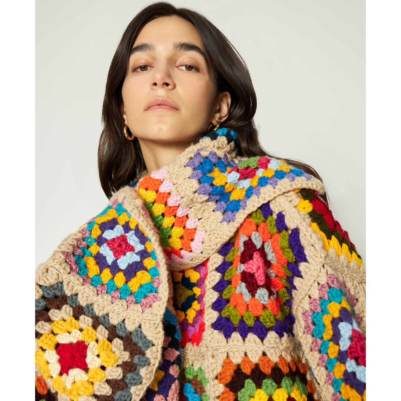 Sweater Rajut Warna-warni Gran - Winter Clothing Cute ulasan dan harga