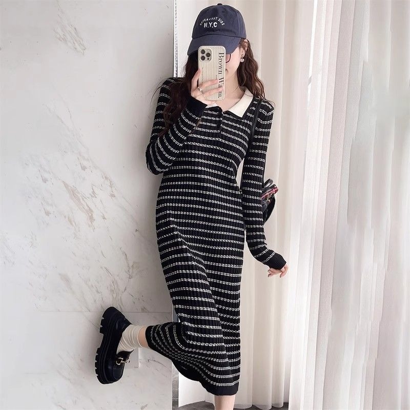 Gaun Rajut Wanita Motif Apriko - Winter Clothing On Sale Women'S ulasan dan harga