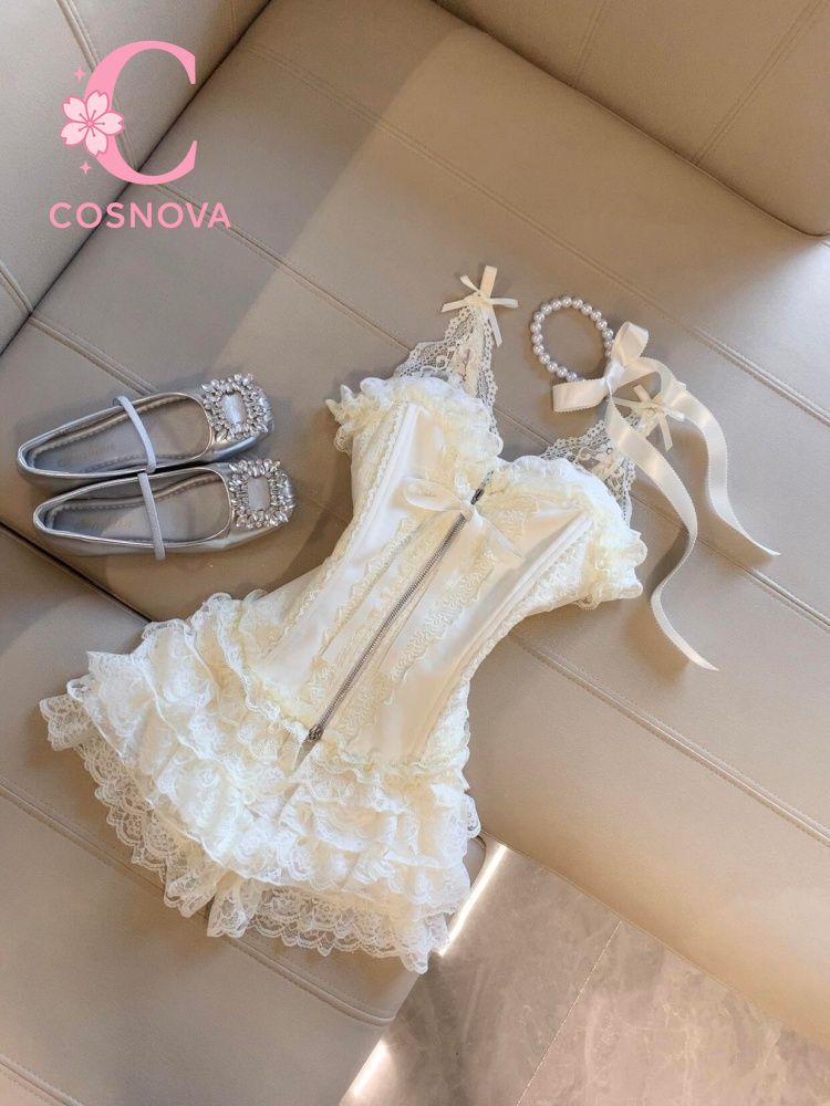 Set atasan bustier renda imut  - Winter Clothing Cute ulasan dan harga