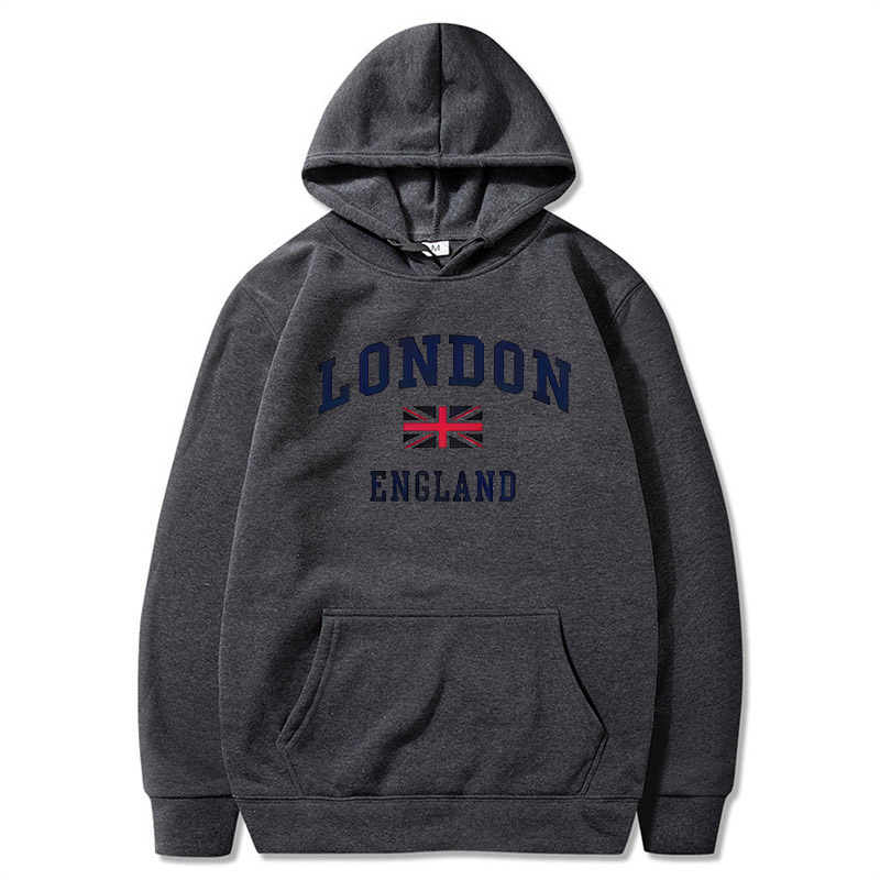 London England Hoodie Pria Swe - Winter Clothing London ulasan dan harga