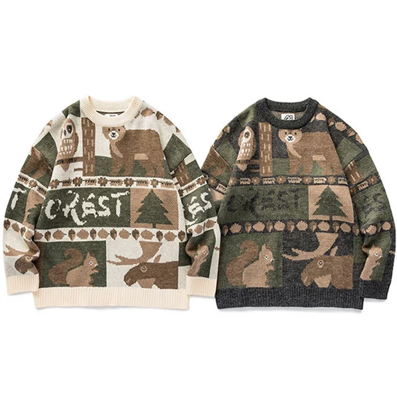 Y2k Sweater rajut Jepang Pria  - Winter Clothing Cute ulasan dan harga