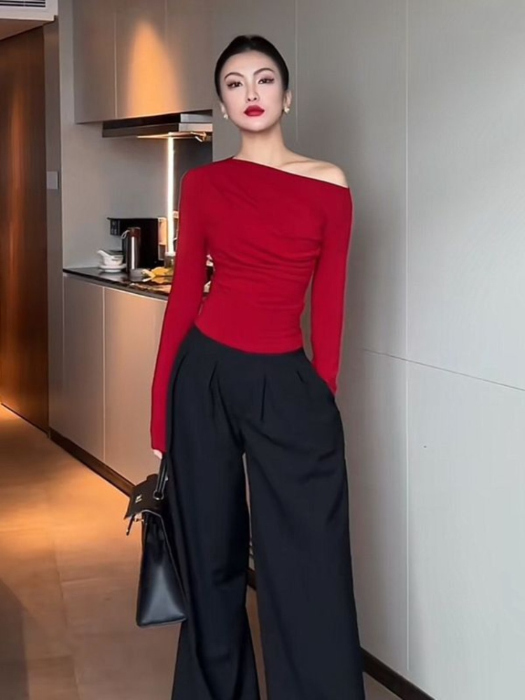Kaos Wanita Slim Plain 2025 Of - Winter Clothing On Sale Women'S ulasan dan harga
