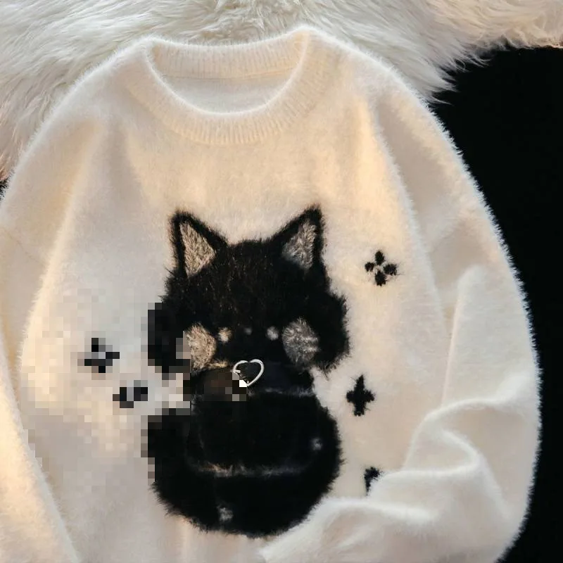 Pakaian bulu kucing retro Amer - Winter Clothing Cute ulasan dan harga
